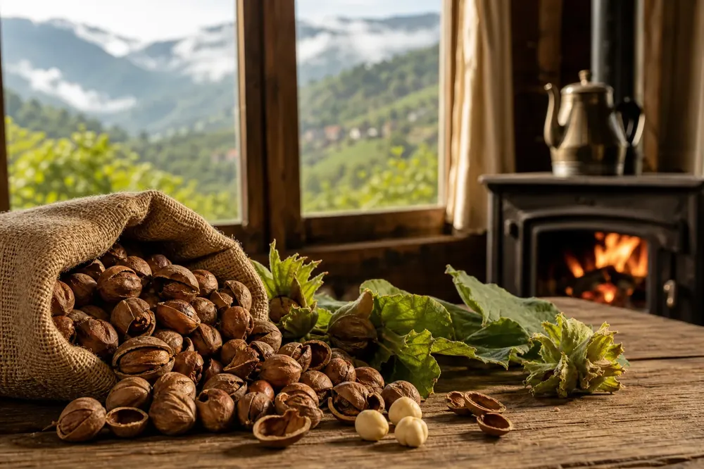 What Are Hazelnut Shells Good For? The Shell's Journey from Stove to Laboratory