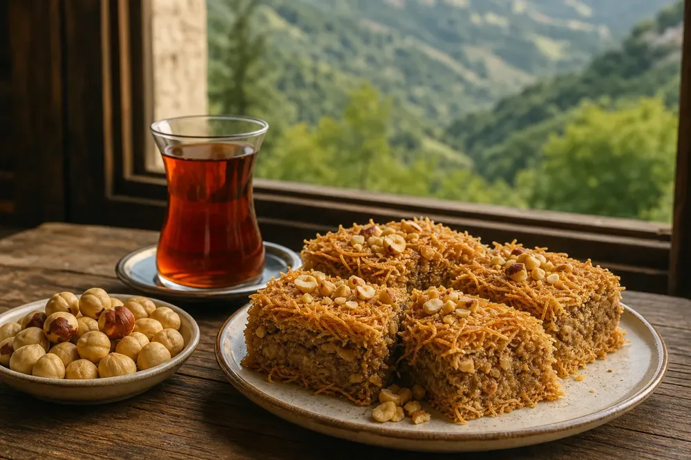 What Is Giresun Hazelnut Paste Kadayıf and How Is It Made?