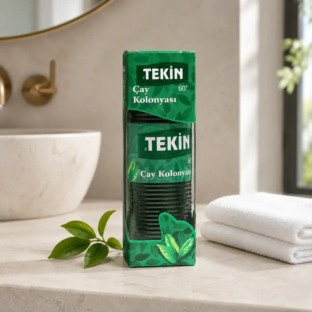 Tekin Çay Kolonyası 400 ml, Karadeniz Çayı Kokulu, 60 Derece