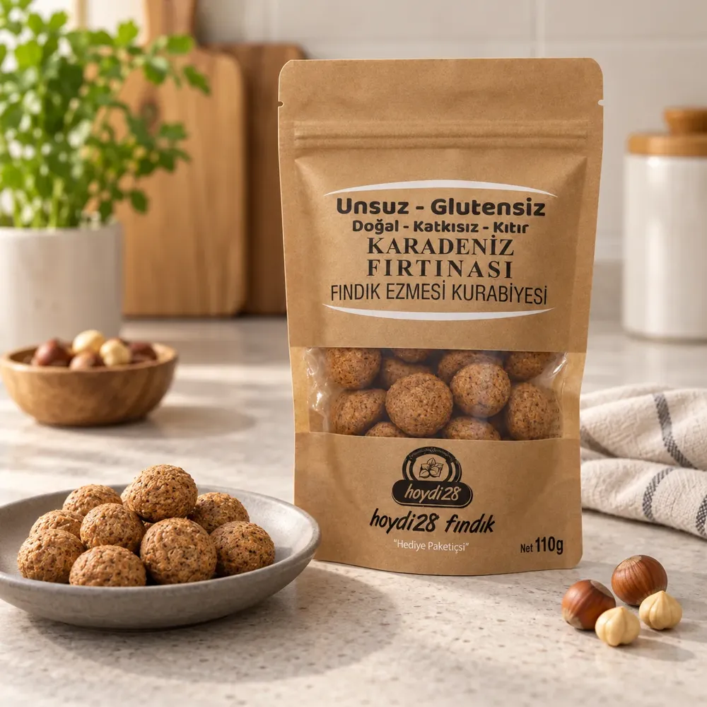 Karadeniz Fırtınası Fındık Ezmeli Kurabiye 110 gr, Klasik Boy