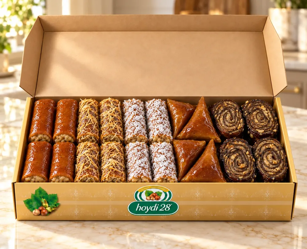 Karışık Köme 1 kg, 5 Çeşit Bir Arada, Fındık Ezmeli Pestil Köme