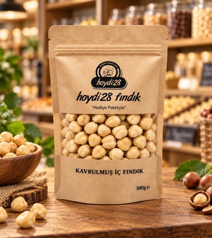 Çifte Kavrulmuş İç Fındık 500 gr, Tuzsuz Giresun Fındığı