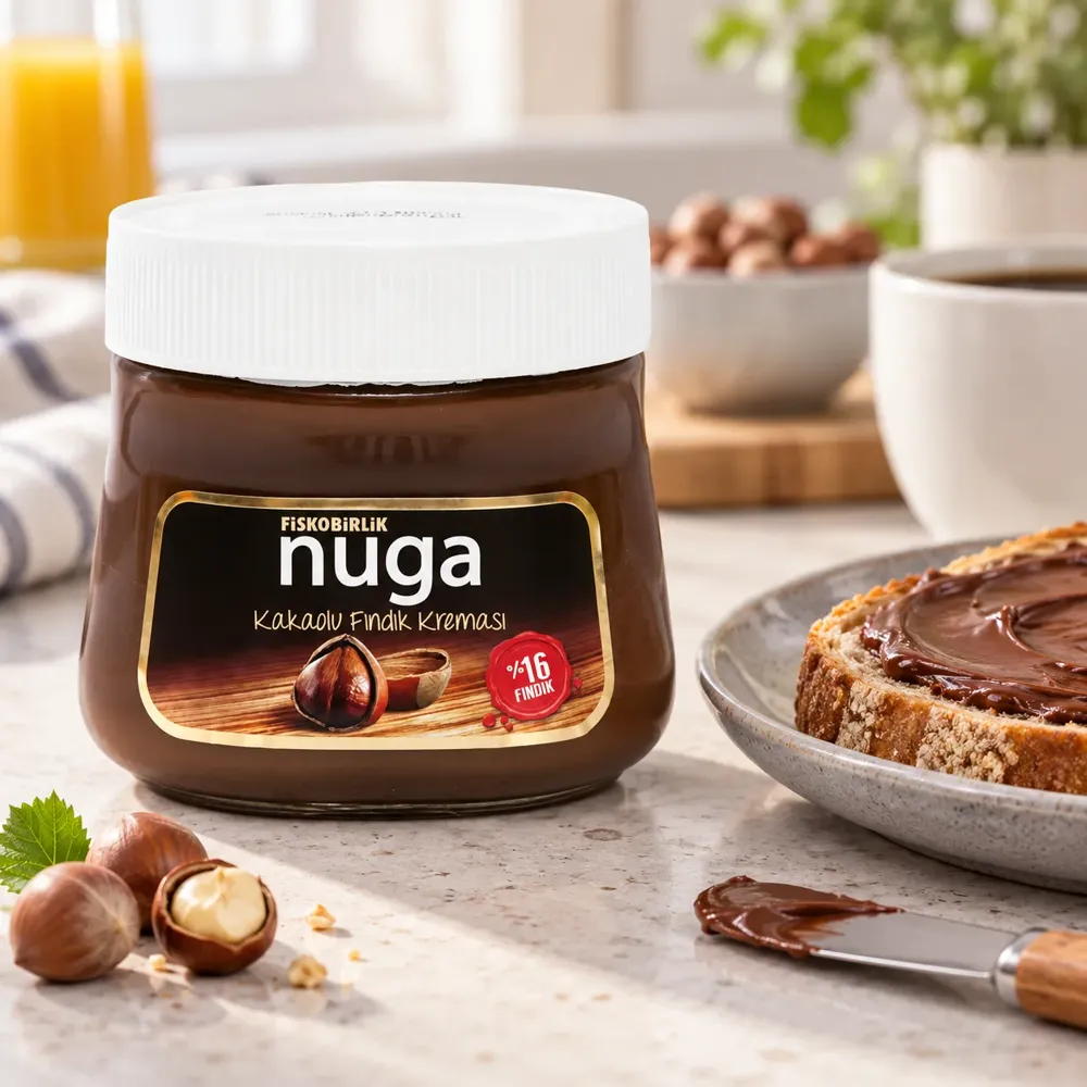 Nuga Kakaolu Krema 350 gr, Çikolatalı Tat, Kolay Sürülür