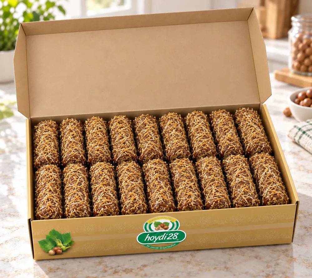 Tel Kadayıflı Köme 1 kg, Fındık Ezmeli Pestil Rulo